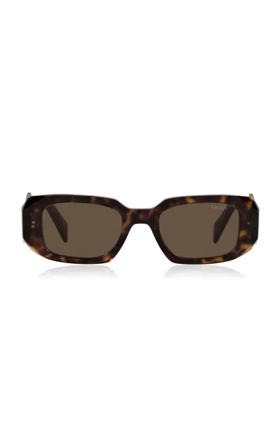 Prada Square-frame Acetate Sunglasses In Brown
