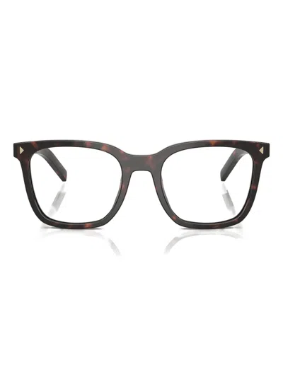 Prada Square-frame Glasses In Brown