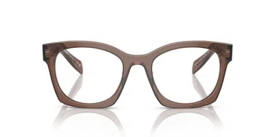 Prada Square Frame Glasses In 17o1o1