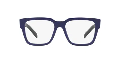 Prada Square Frame Glasses In Blue