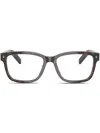 Prada Square-frame Glasses In Brown