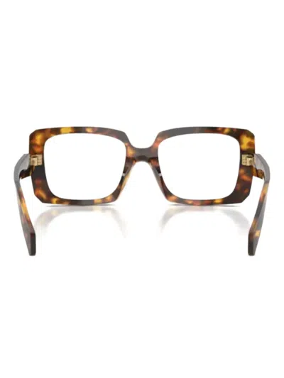 Prada Square-frame Glasses In Brown