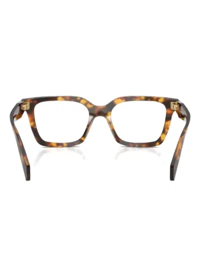 Prada Square-frame Glasses In Brown