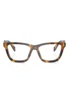 Prada Square-frame Glasses In Brown