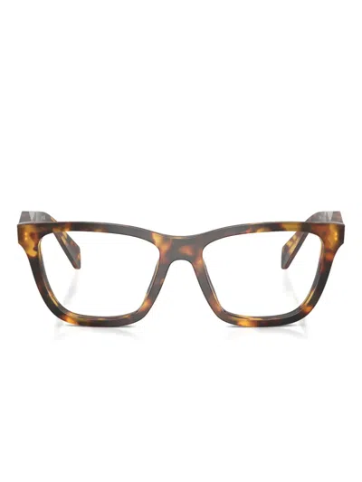 Prada Square-frame Glasses In Brown