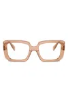 Prada Square-frame Glasses In Brown