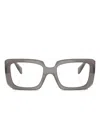Prada Square-frame Glasses In Gray