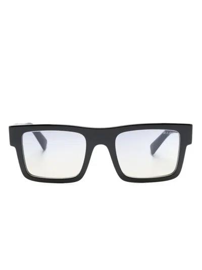 Prada Square-frame Gradient Sunglasses In Schwarz