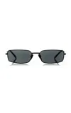 Prada Tinted Rectangle-frame Sunglasses In Black