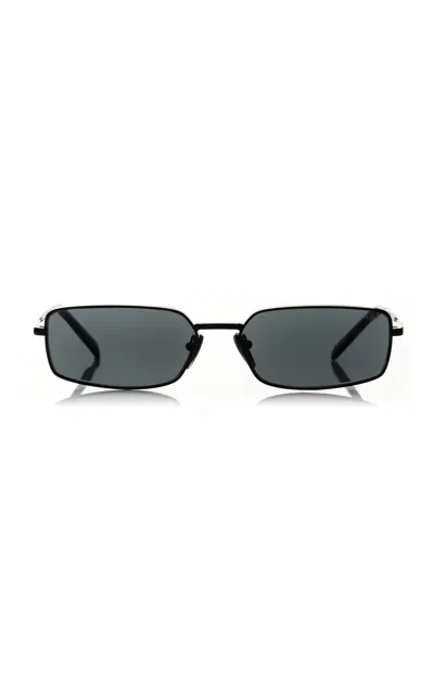 PRADA SQUARE-FRAME METAL SUNGLASSES