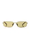 Prada Square-frame Metal Sunglasses In Green