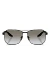 Prada Linea Rossa Ps A53s 1bo5o0 Nero Opaco Sunglasses In Black