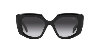 Prada Square Frame Sunglasses In Black