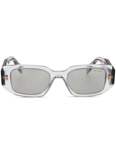 Prada Square-frame Sunglasses In 白色