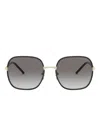Prada Square-frame Sunglasses In Black