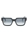 Prada Square-frame Sunglasses In Black