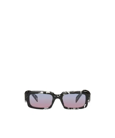 Prada Square Frame Sunglasses In Black