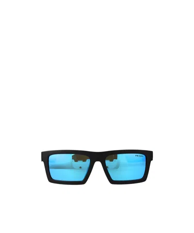 Prada Square-frame Sunglasses In Blue