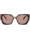 Prada Square-frame Sunglasses In Braun