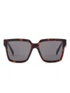 Prada Square-frame Sunglasses In Brown