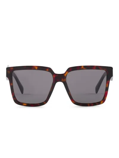 Prada Square-frame Sunglasses In Brown