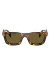 Prada Square-frame Sunglasses In Brown