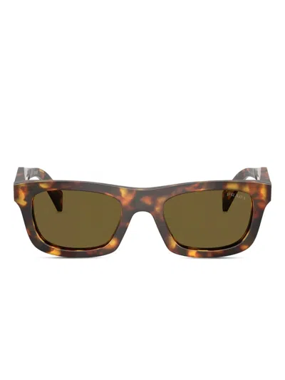 Prada Square-frame Sunglasses In Brown