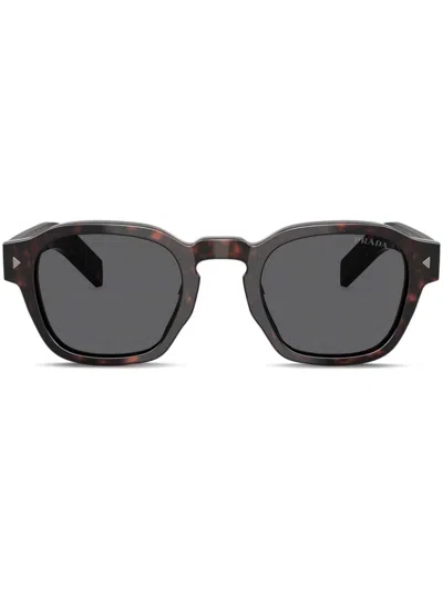Prada Square-frame Sunglasses In Brown