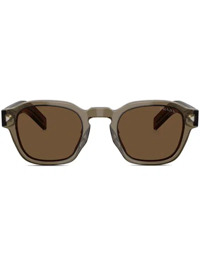 Prada Eyewear Sunglasses In Transparent Terra