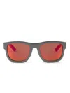 Prada Square-frame Sunglasses In Gray