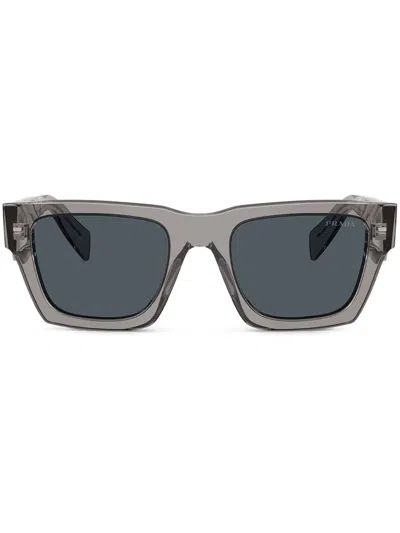 Prada 54mm Square Sunglasses In Transparent Grey