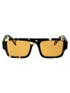 Prada 53mm Rectangular Sunglasses In Neutral