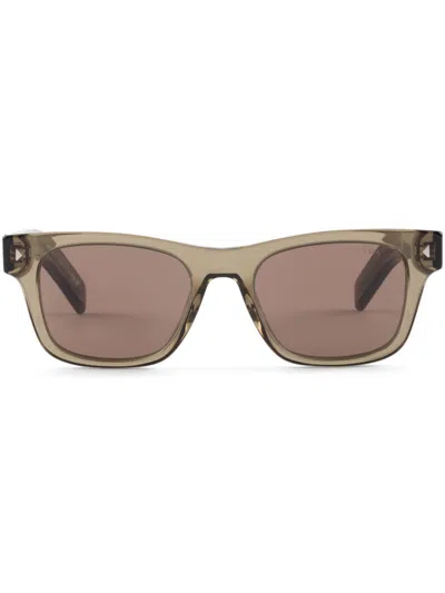 Prada Square-frame Sunglasses In Neutrals