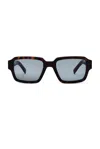 Prada Square Frame Sunglasses In Root Tortoise