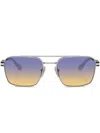 Prada Square-frame Sunglasses In Silver