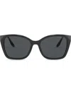 Prada Square-frame Tinted Sunglasses In Black