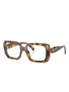 Prada Square-frame Tortoiseshell Glasses In Multi