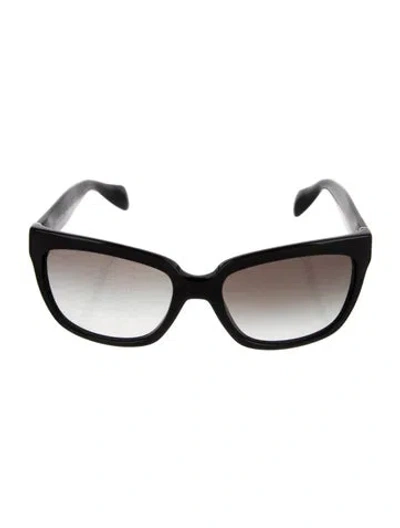 Pre-owned Prada Square Gradient Sunglasses In Black