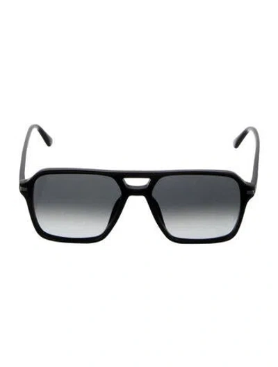 Pre-owned Prada Square Gradient Sunglasses In Black
