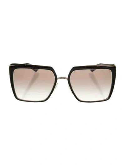 Pre-owned Prada Square Gradient Sunglasses In Black