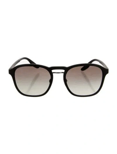 Pre-owned Prada Square Gradient Sunglasses In Black