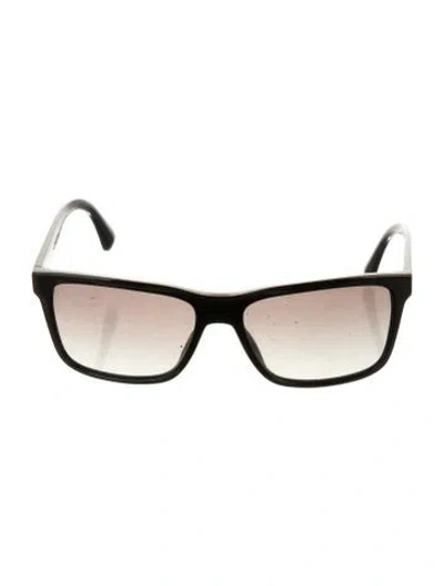 Pre-owned Prada Square Gradient Sunglasses In Black