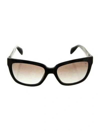Pre-owned Prada Square Gradient Sunglasses In Black