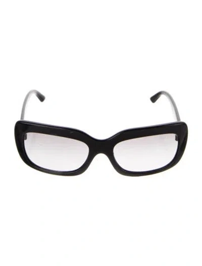 Pre-owned Prada Square Gradient Sunglasses In Black