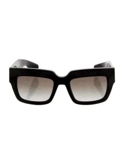 Pre-owned Prada Square Gradient Sunglasses In Black