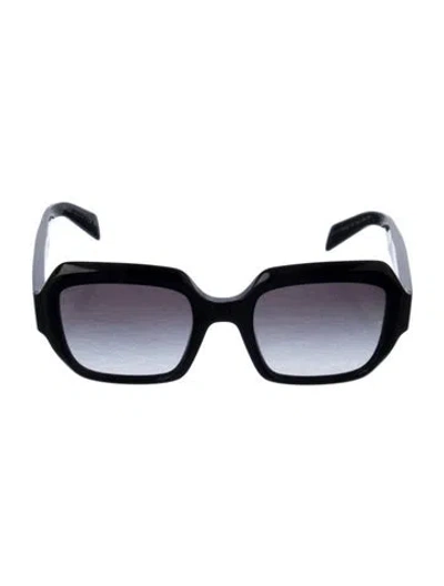 Pre-owned Prada Square Gradient Sunglasses In Black