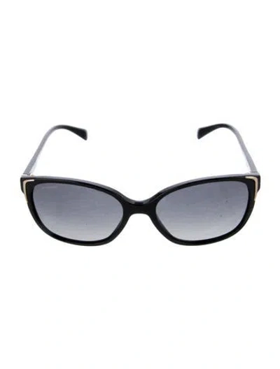 Pre-owned Prada Square Gradient Sunglasses In Black