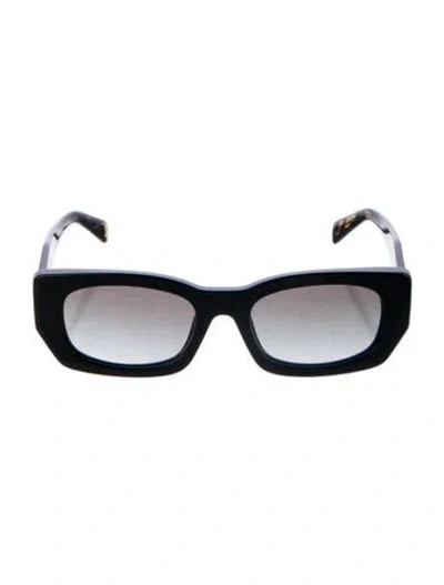Pre-owned Prada Square Gradient Sunglasses In Black