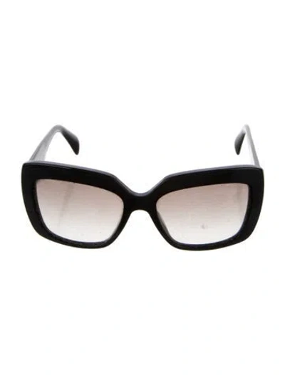 Pre-owned Prada Square Gradient Sunglasses In Black
