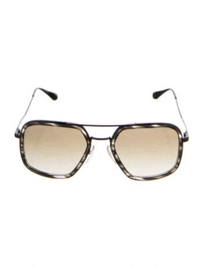Pre-owned Prada Square Gradient Sunglasses In Black